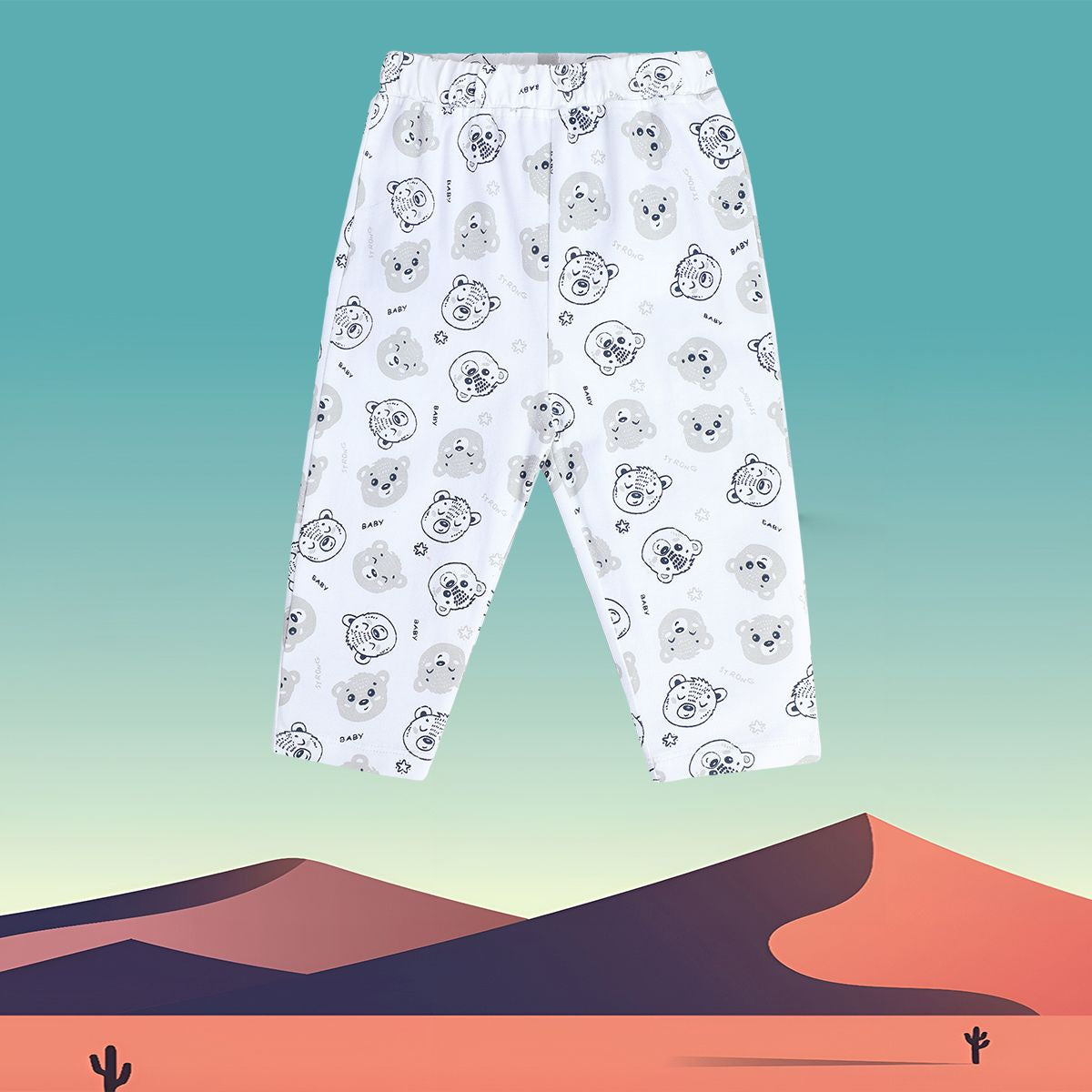 Boys White Pack Of 1 Knit Bottom