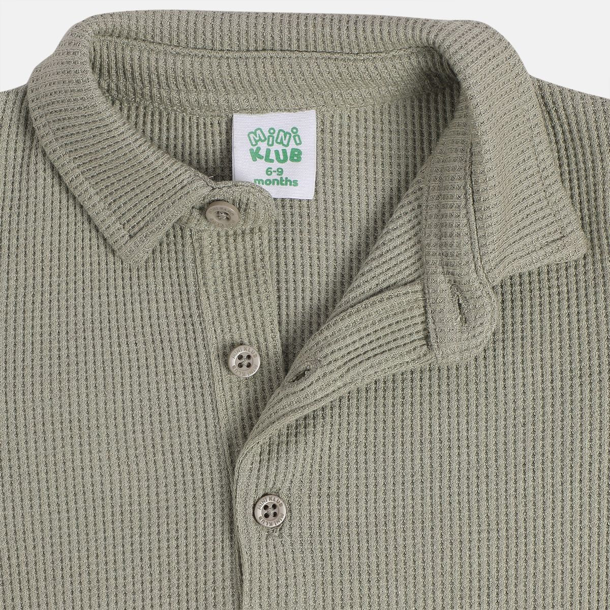 Baby Boys Textured Polo T,Shirt, Light Beige