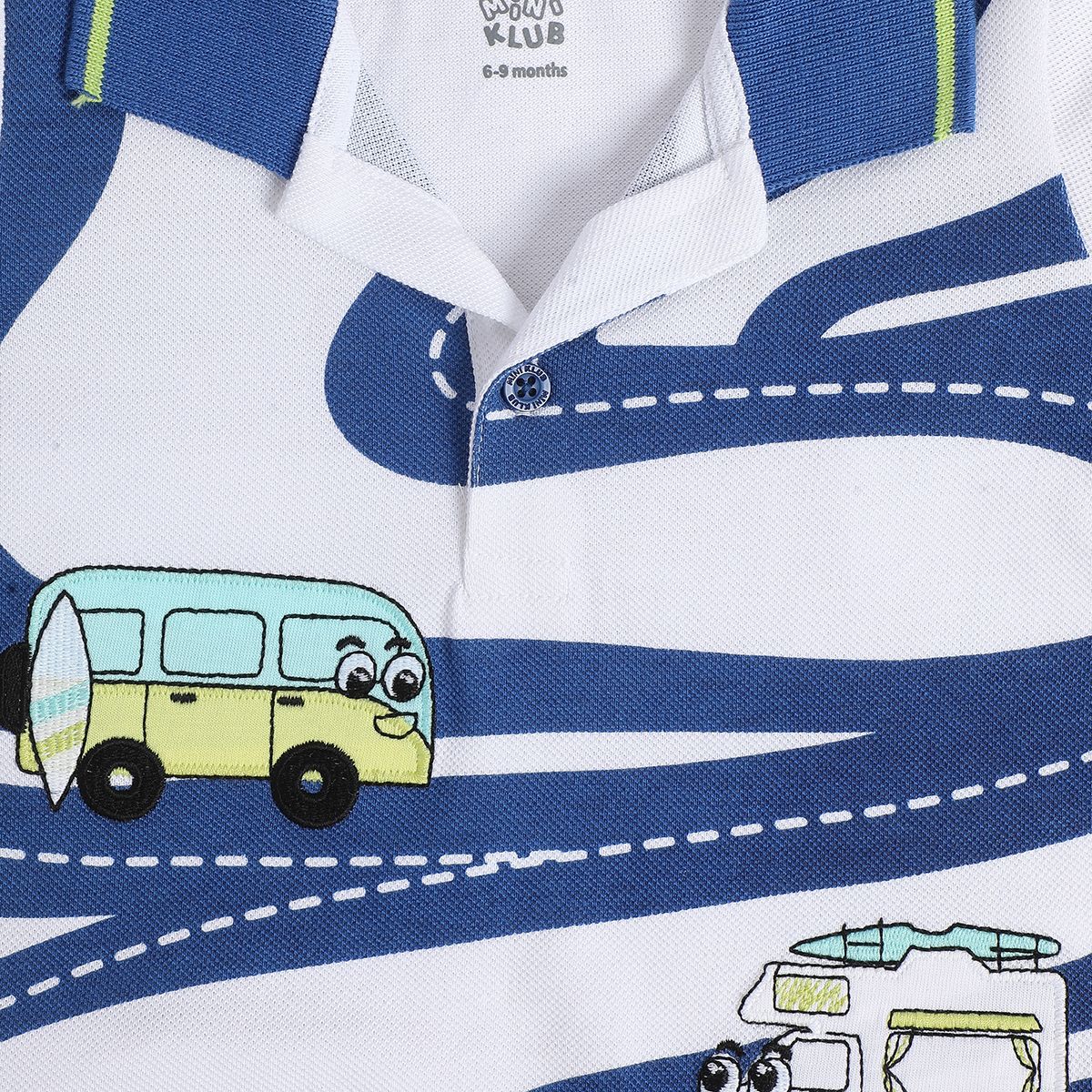 Boys White Collar Short Sleeve Polo