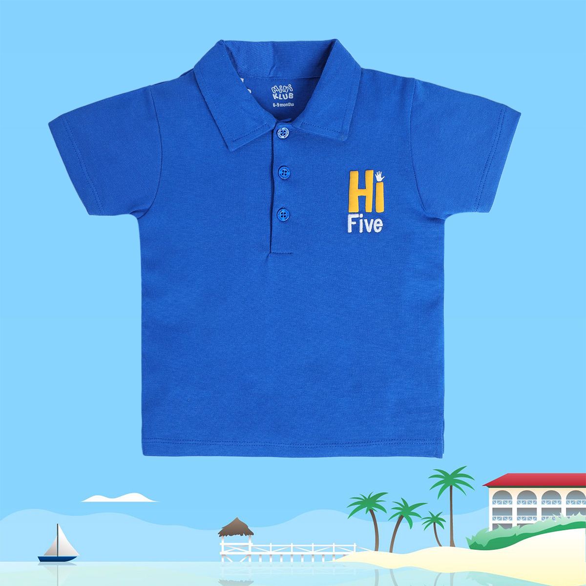 Boys Blue Pack Of 1 Polo