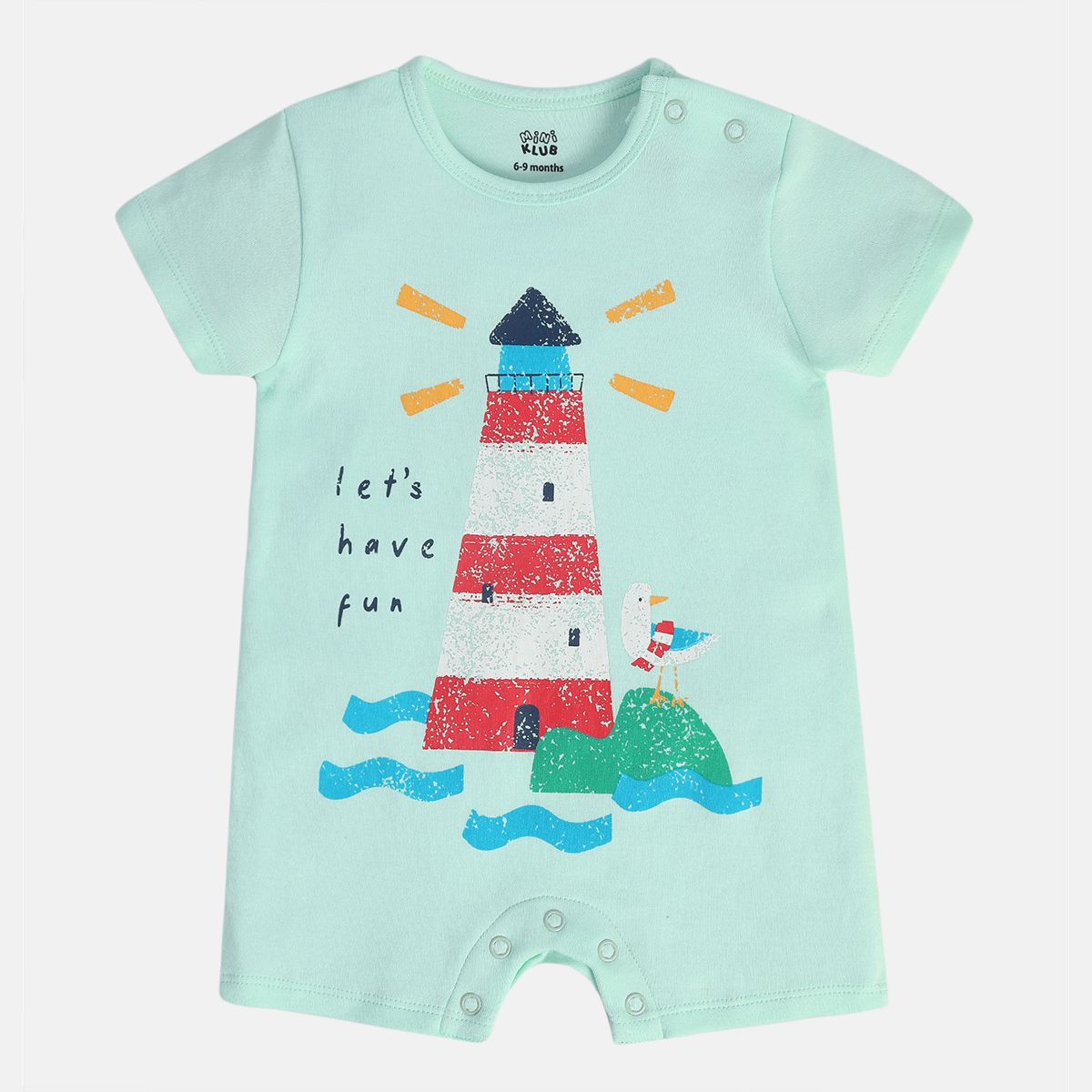 Boys Blue/Green Romper