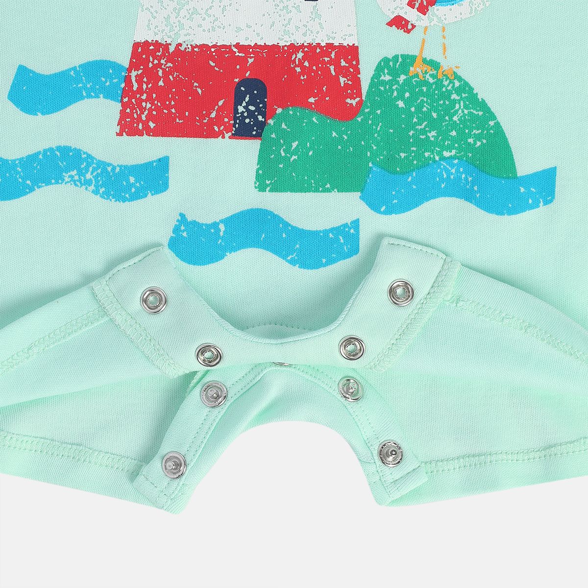 Boys Blue/Green Romper