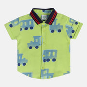 Boys Green Pack Of 1 Shirt