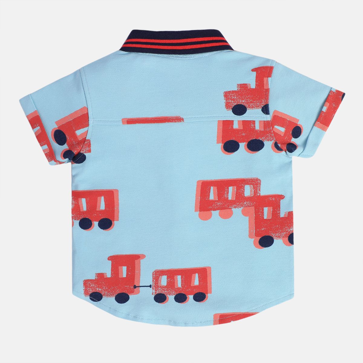 Boys Blue Collar Shirt