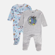 Boys Multi Front Open Sleep Suit