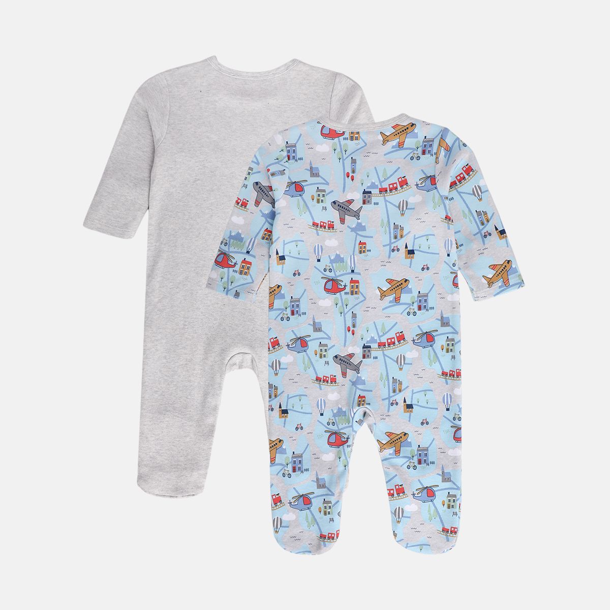 Boys Multi Front Open Sleep Suit