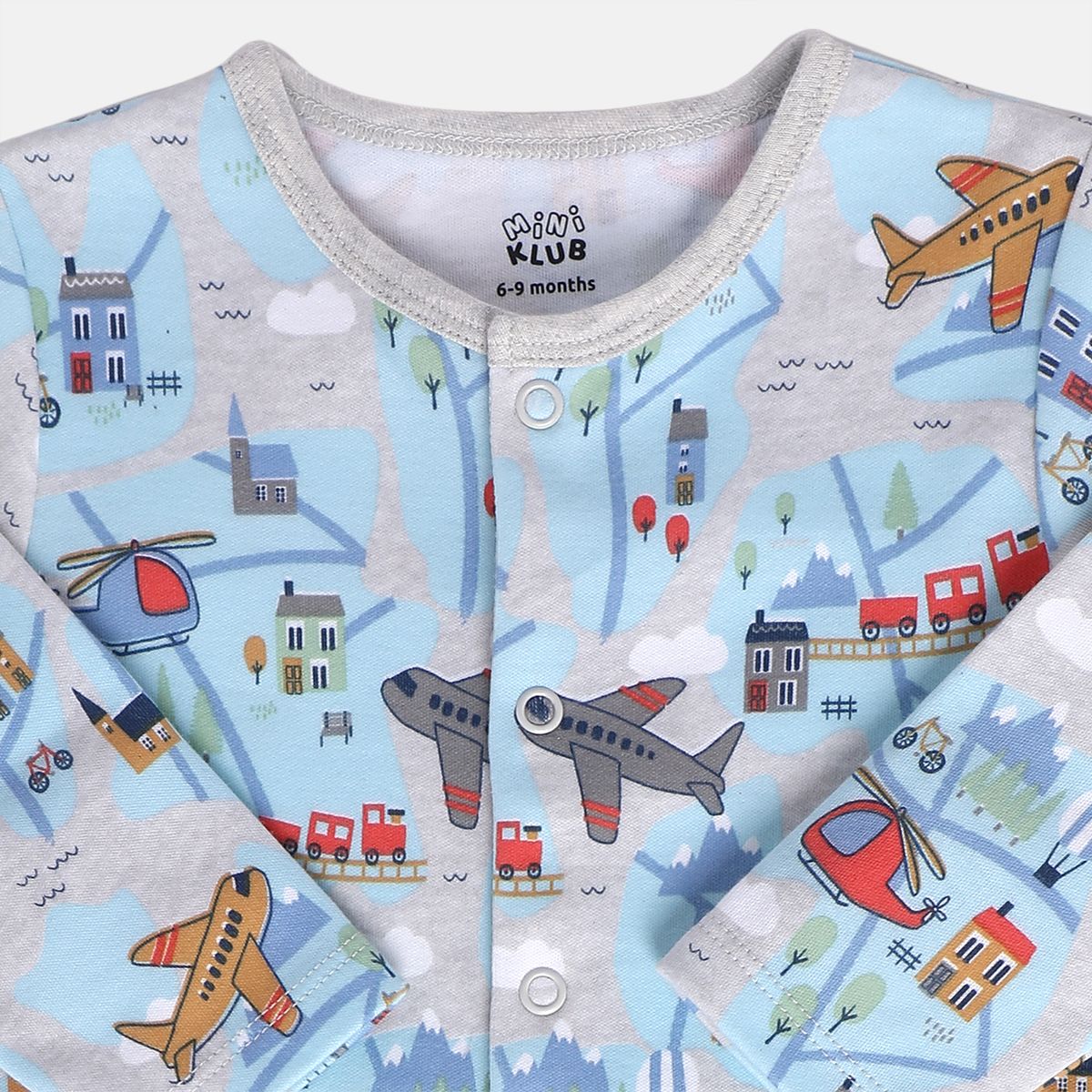 Boys Multi Front Open Sleep Suit