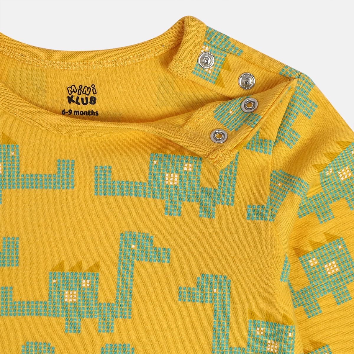 Boys White/Yellow Front Open Sleep Suit