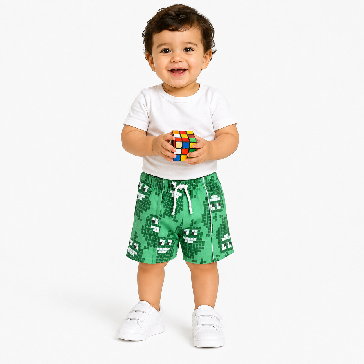Boys Green Pack Of 1 Shorts