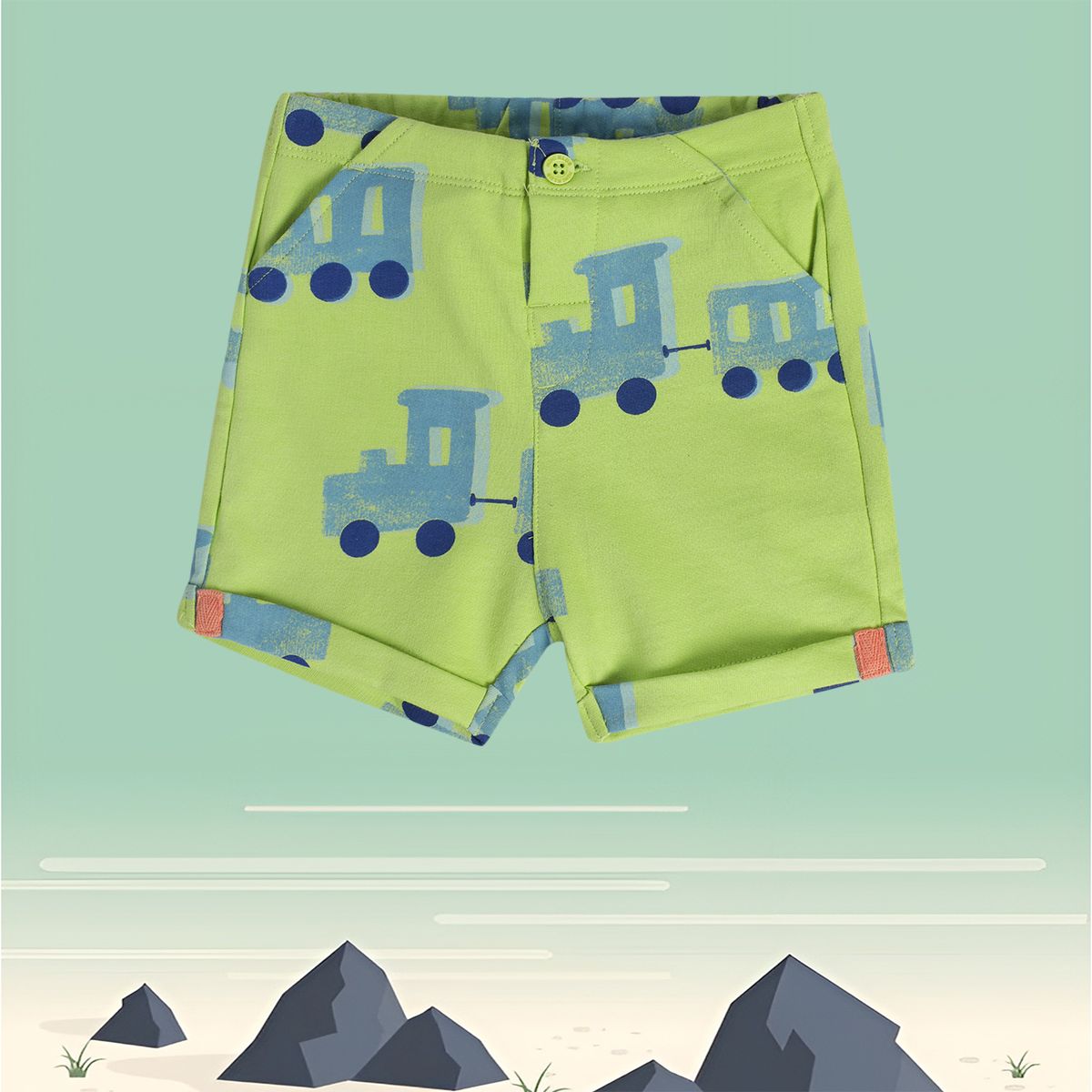 Boys Green Pack Of 1 Shorts