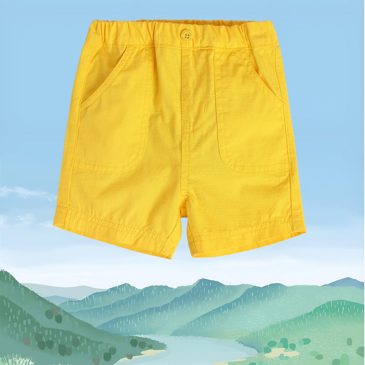 Boys Mustard Pack Of 1 Shorts