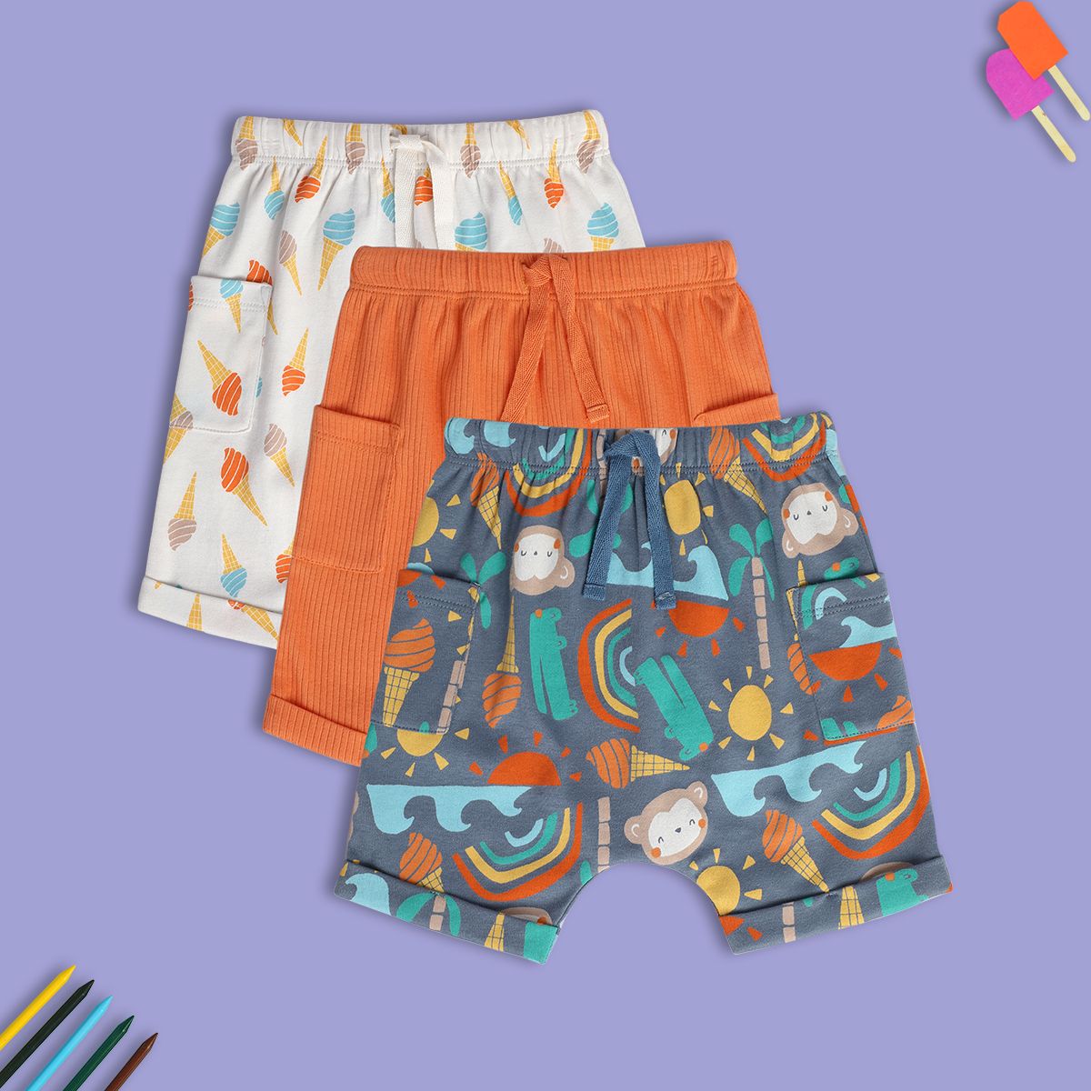 Boys Multi Shorts