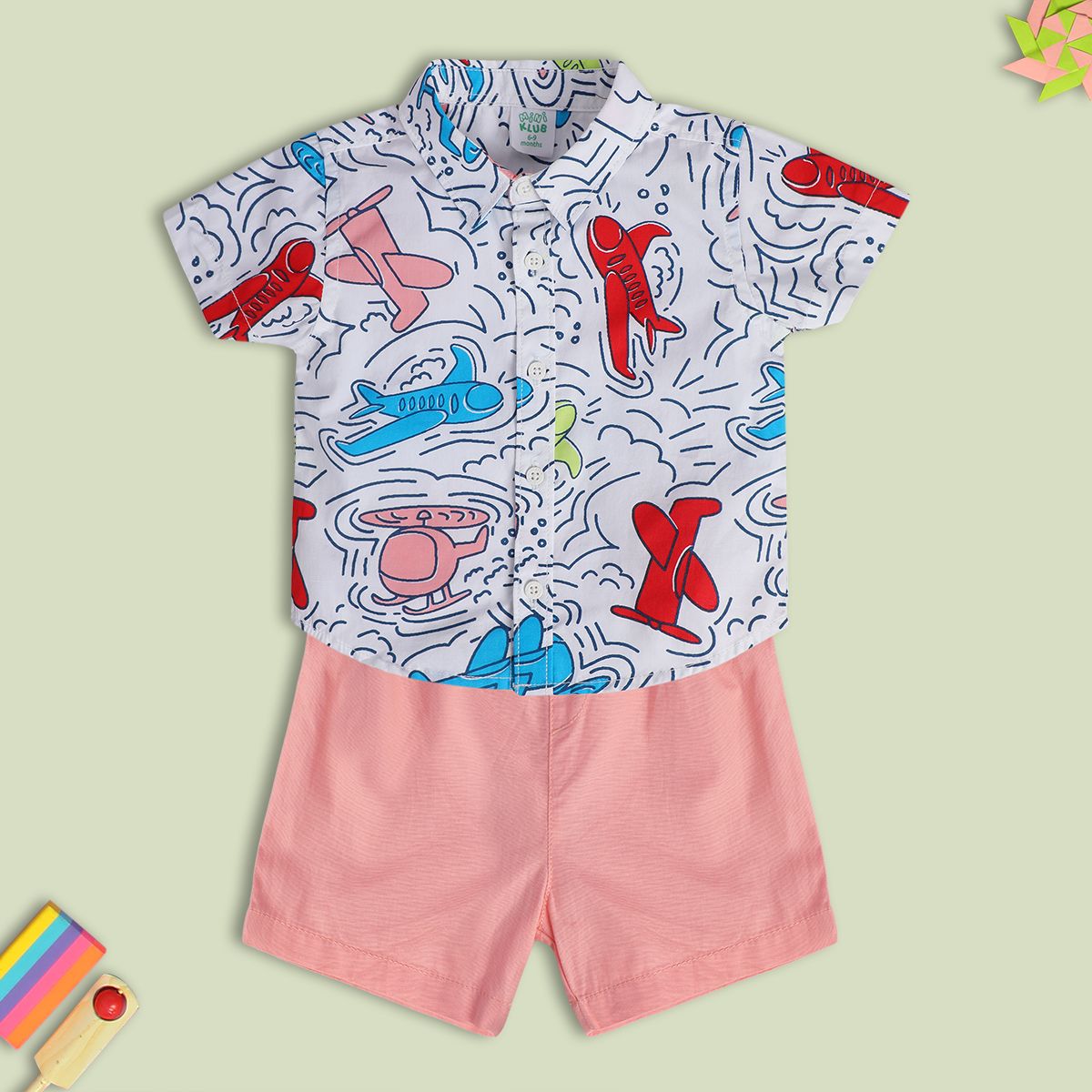 Boys White Pack Of 2 Top And Bottom