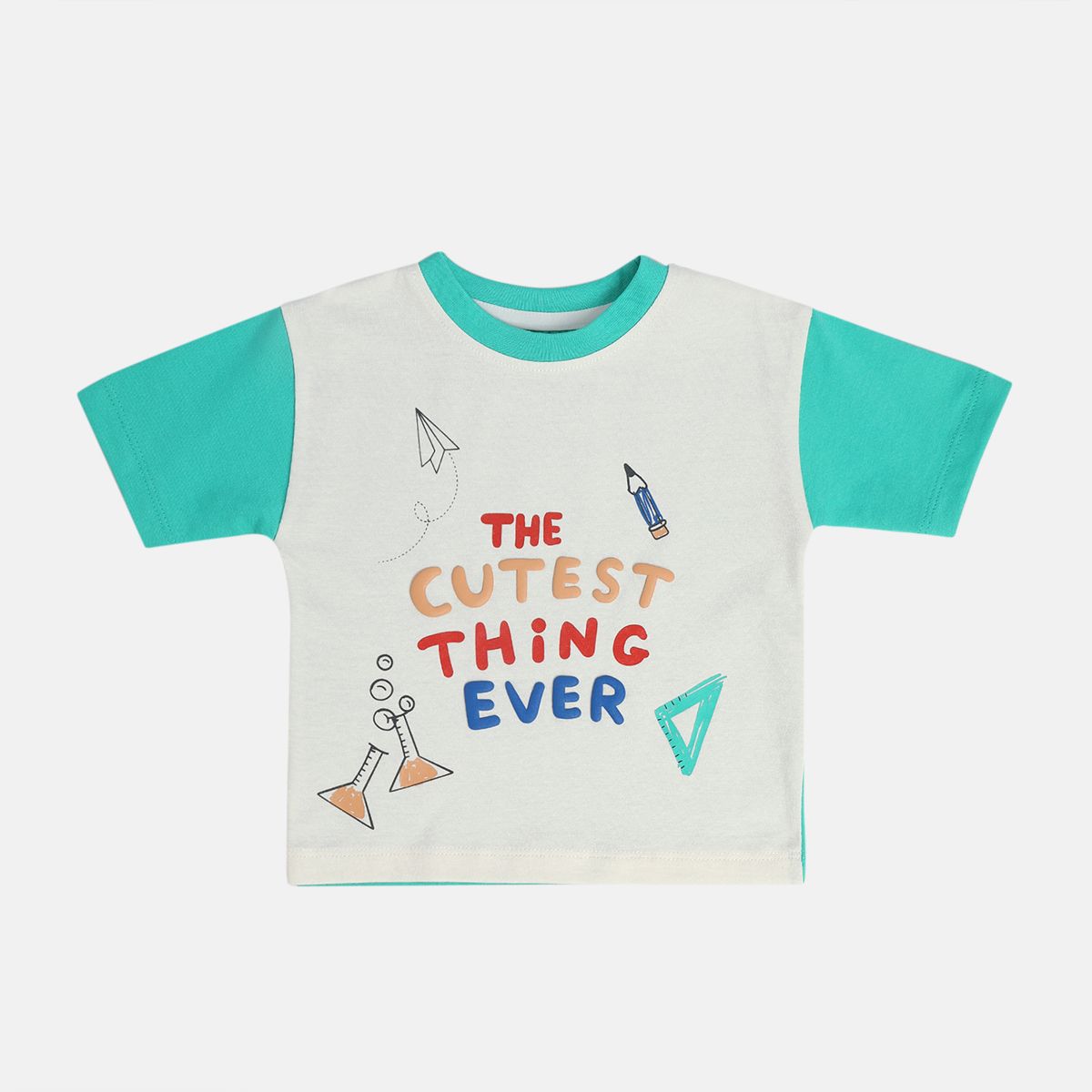 Boys Green Short Sleeve Top And Bottom