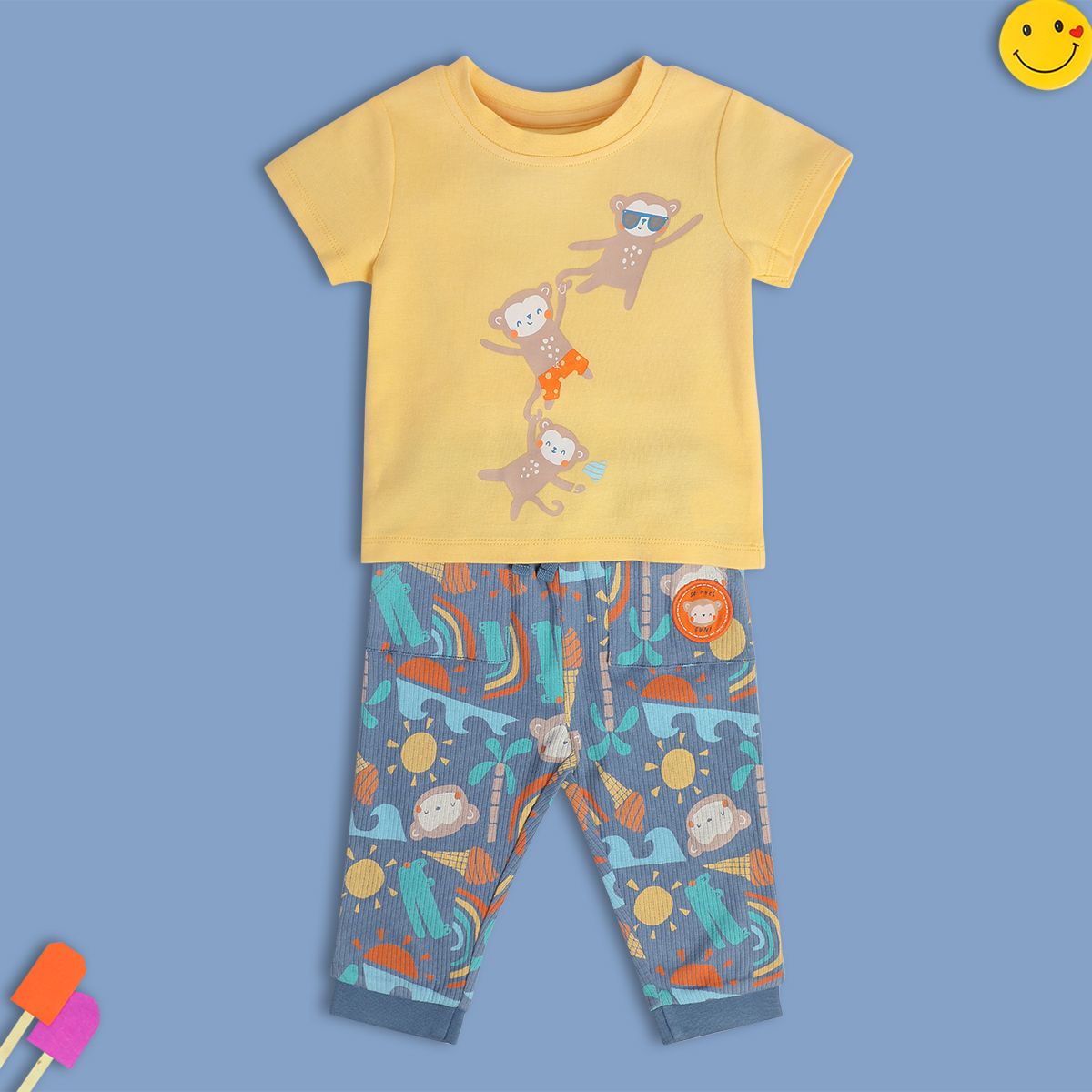 Boys Multi Top And Bottom