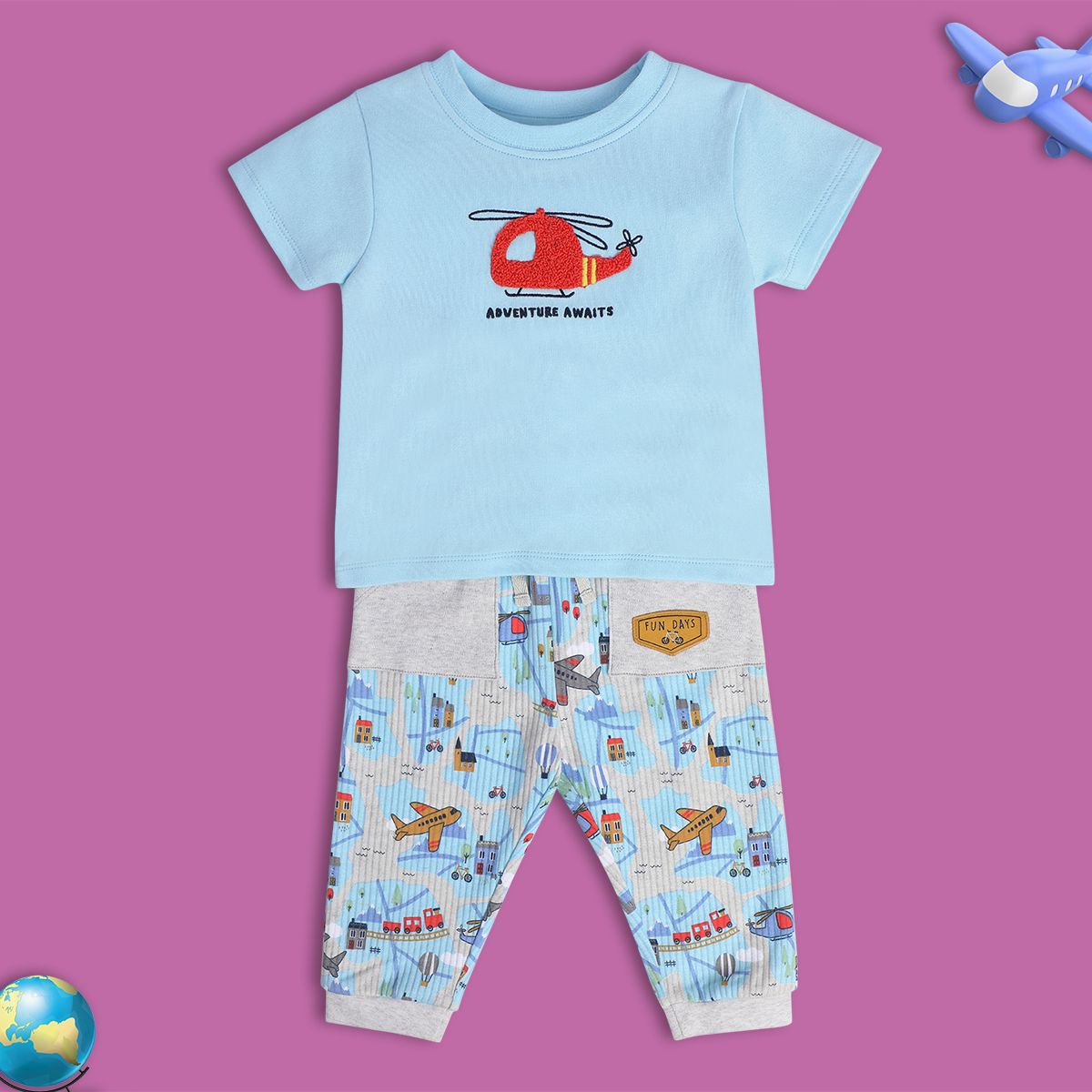 Boys Blue Top And Bottom