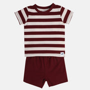 Boys Red Pack Of 2 Top And Bottom