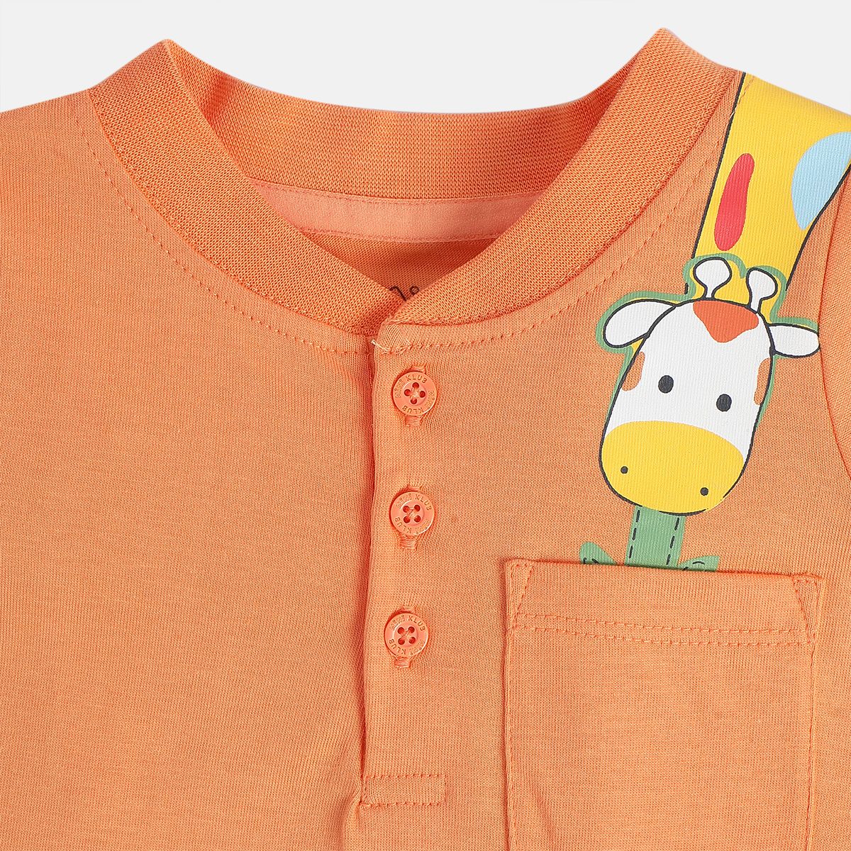 Boys Orange Short Sleeve T-Shirt