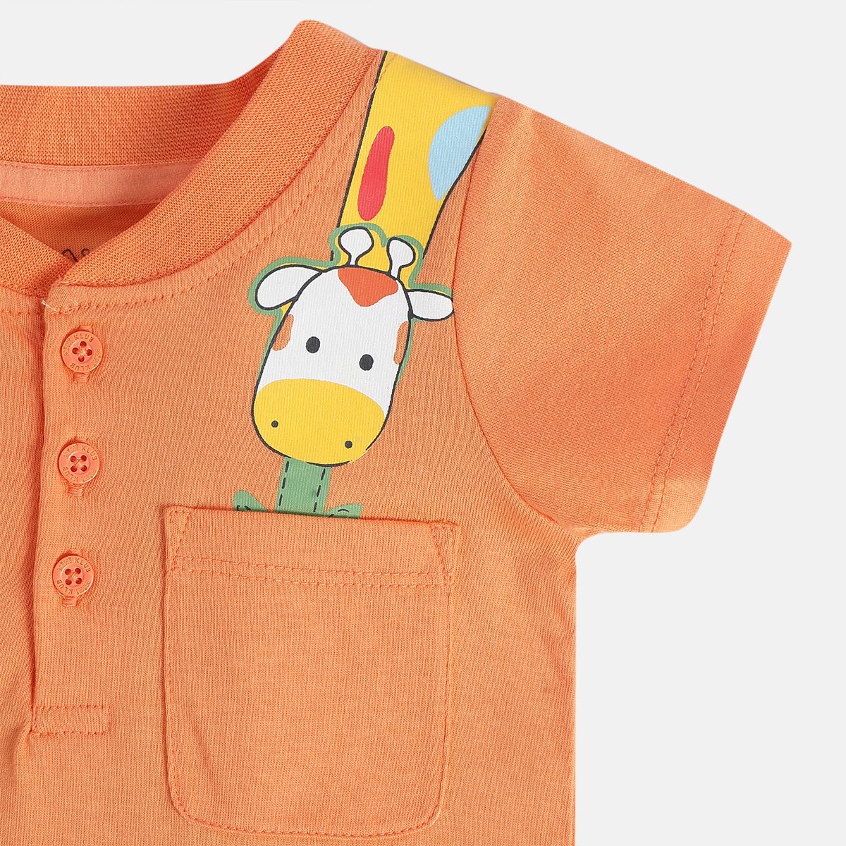 Boys Orange Pack Of 1 T-Shirt