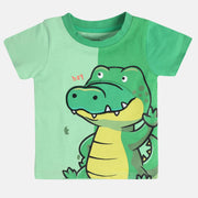 Boys Green Pack Of 1 T-Shirt