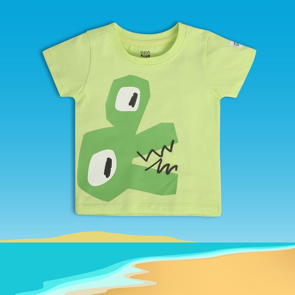 Boys Green Pack Of 1 T-Shirt