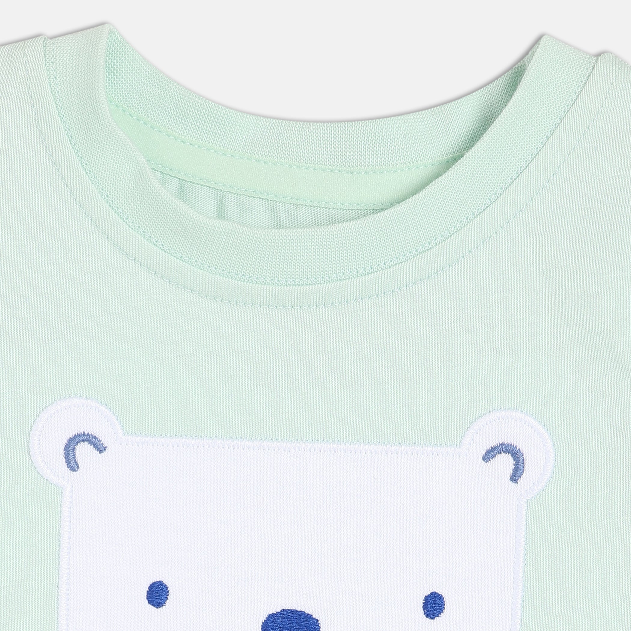 Baby Boys Applique T,Shirt, Light Mint Green