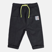 Boys Black Pack Of 1 Woven Pant