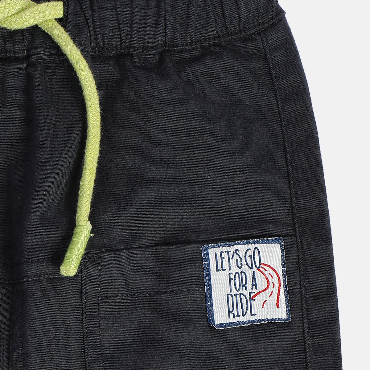 Boys Black Pack Of 1 Woven Pant