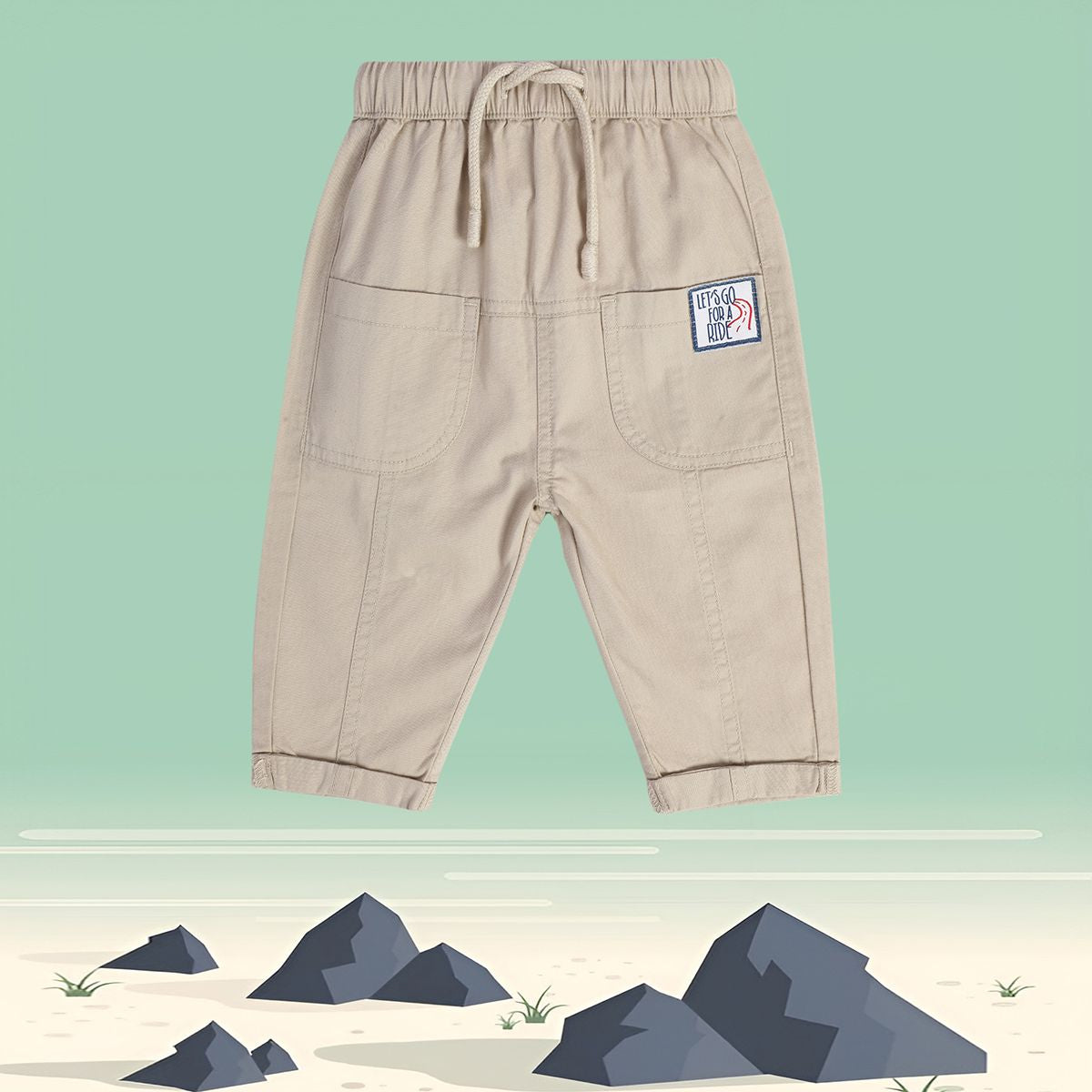 Boys Blue Woven Pant