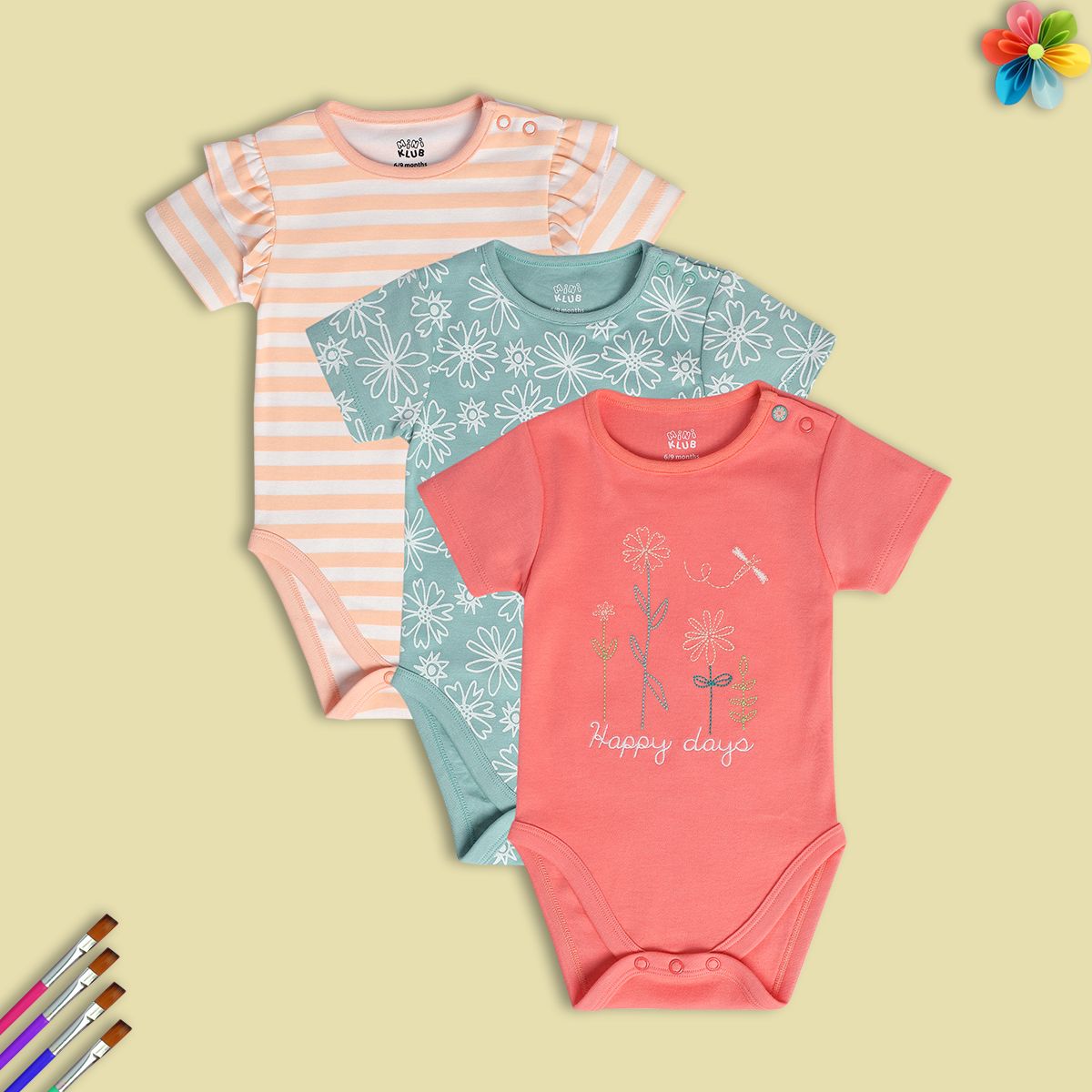 Girls Multi Body Suit