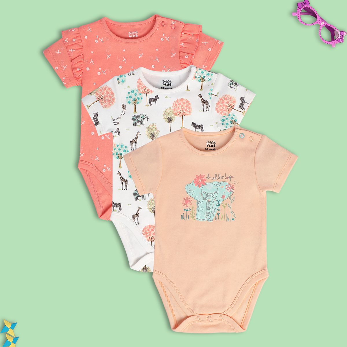 Girls Multi Body Suit