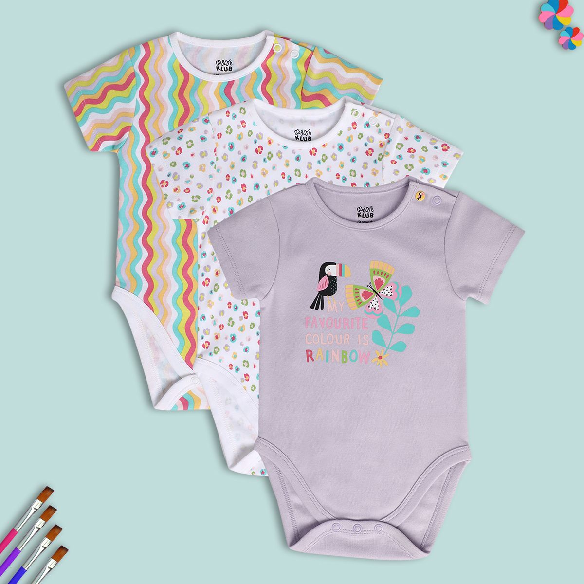Girls Multi Body Suit