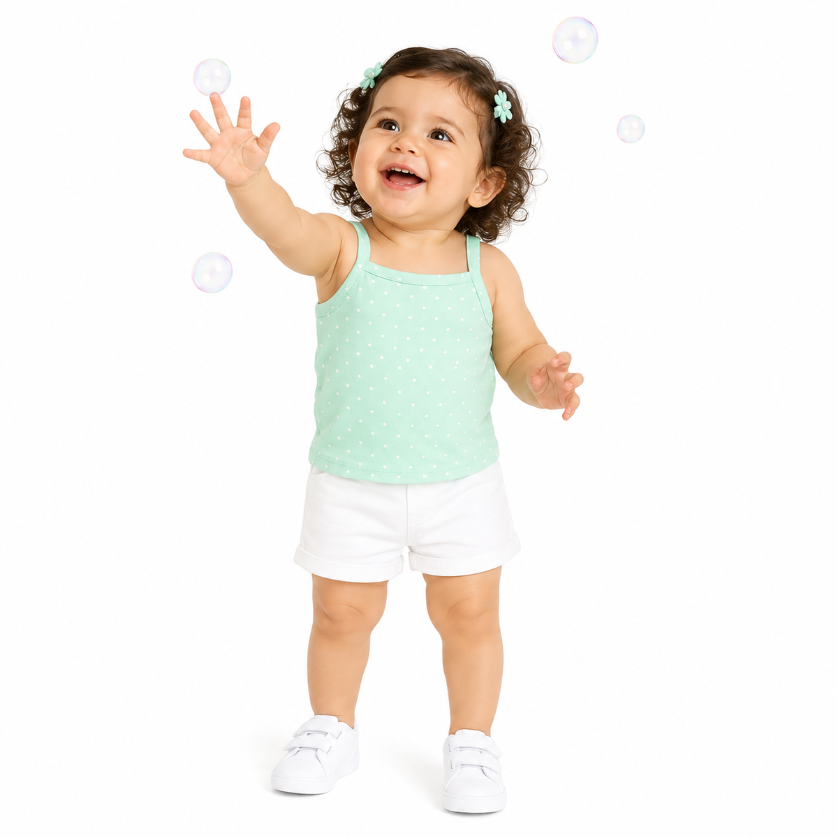 Baby Girls Yellow Cotton Pack of 2 Camisole Casual Wear