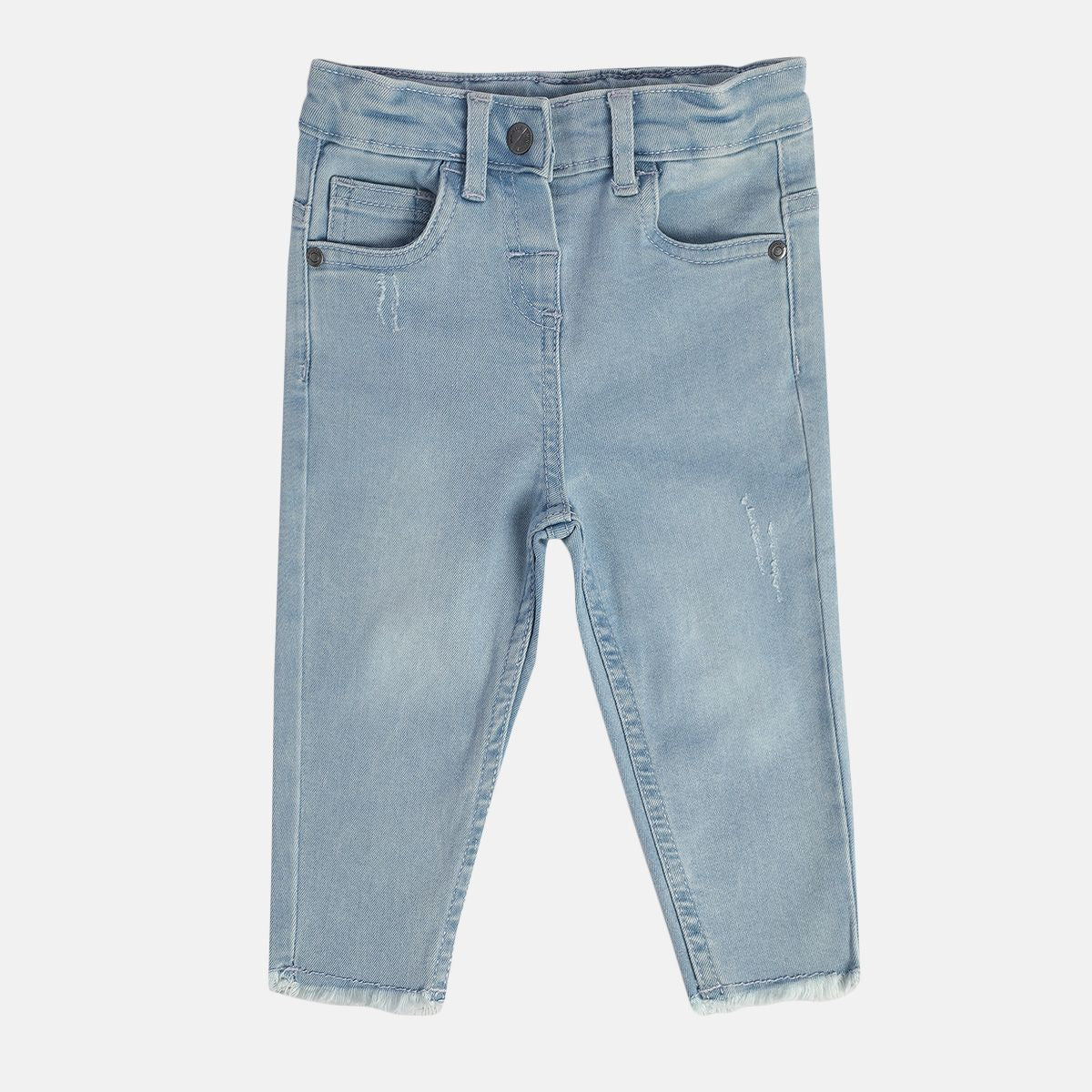 Girls Blue Pack Of 1 Denim Pant