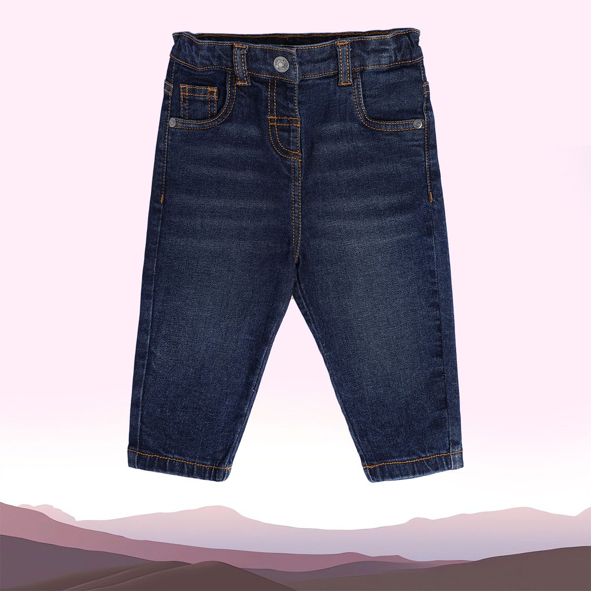 Girls Blue Denim Pant
