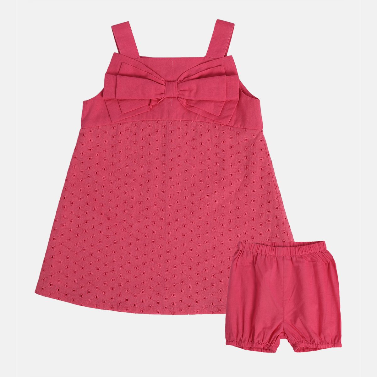 Girls Pink Pack Of 2 Dress