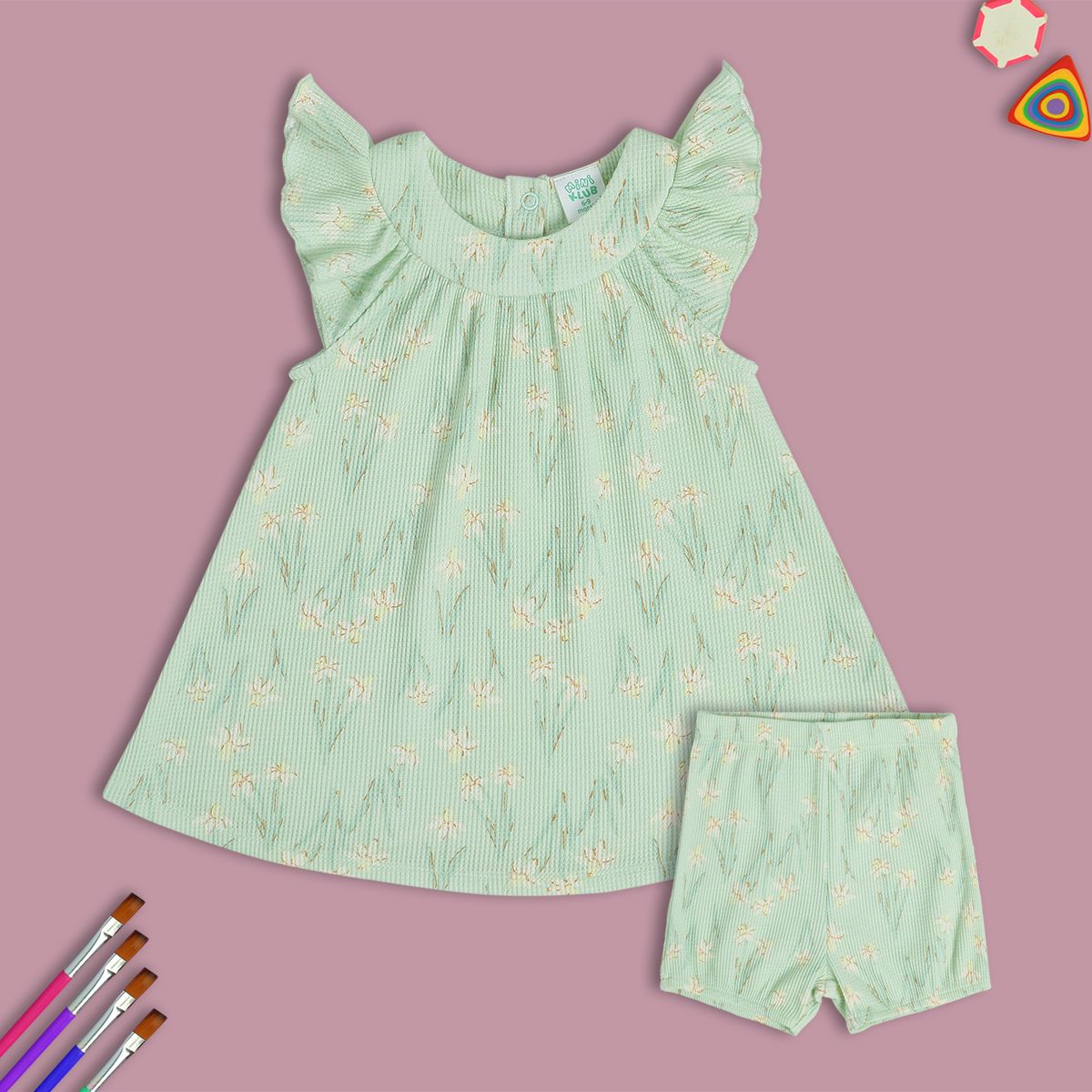 Girls Green Dress