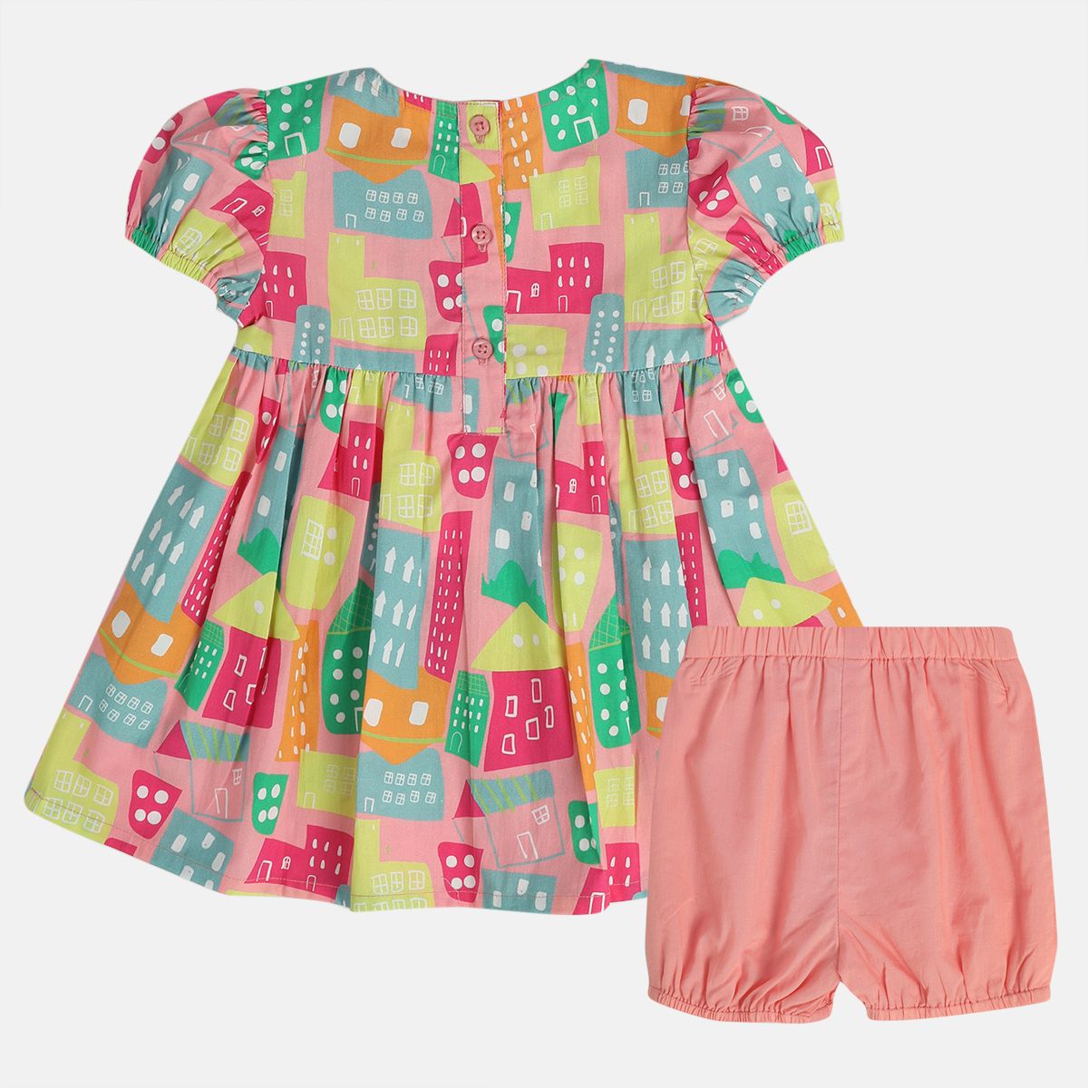 Girls Multi Sleeve Less Dress