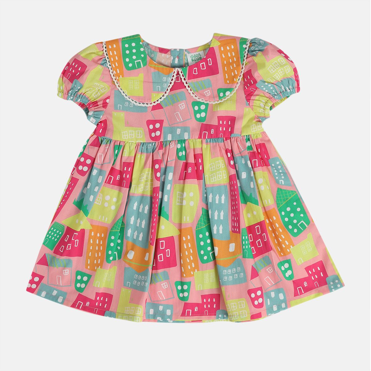 Girls Multi Sleeve Less Dress