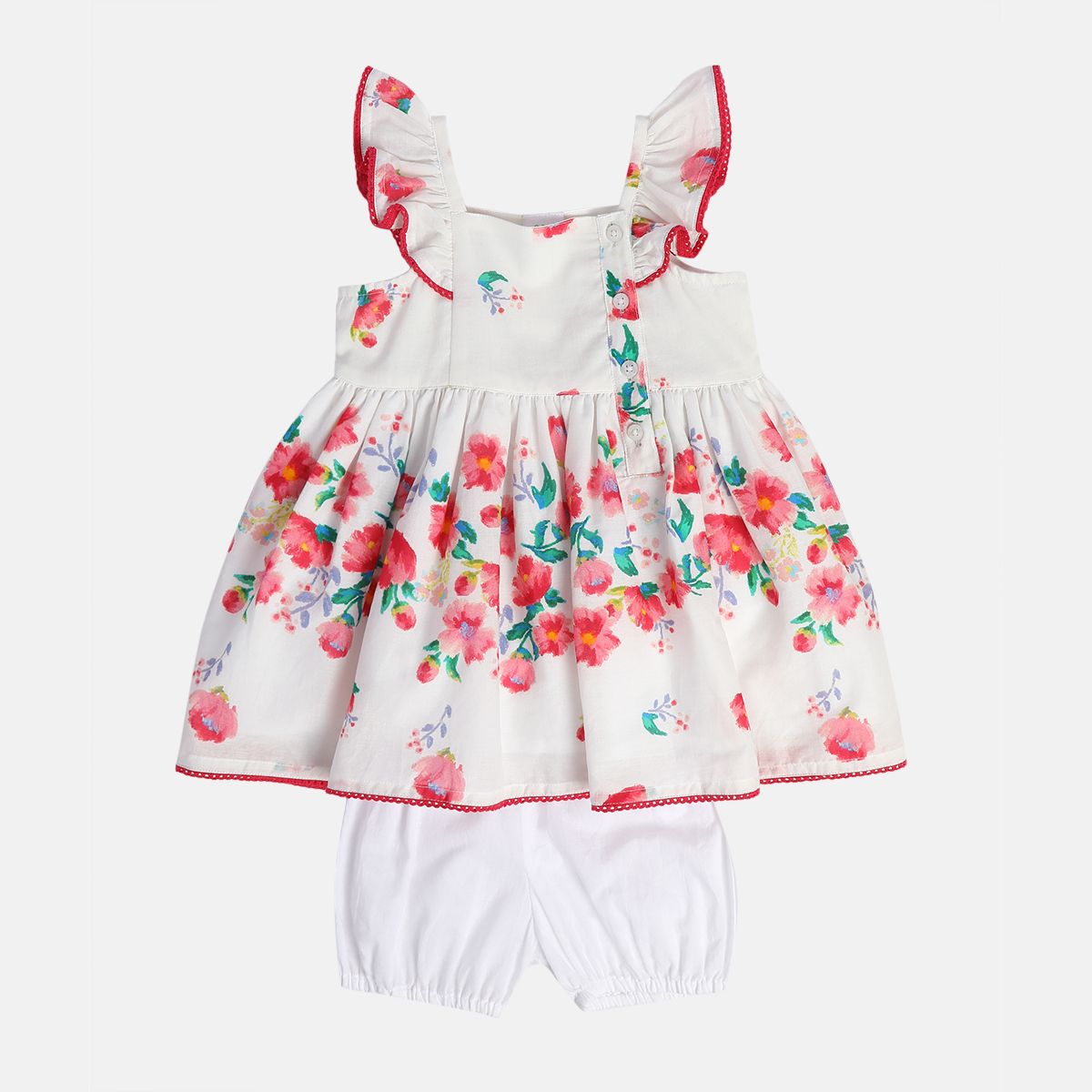 Girls White Pack Of 2 Dress