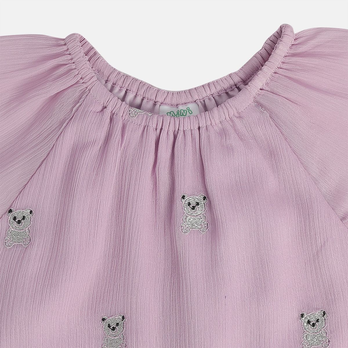 Girls Lilac Cap Sleeve Dress
