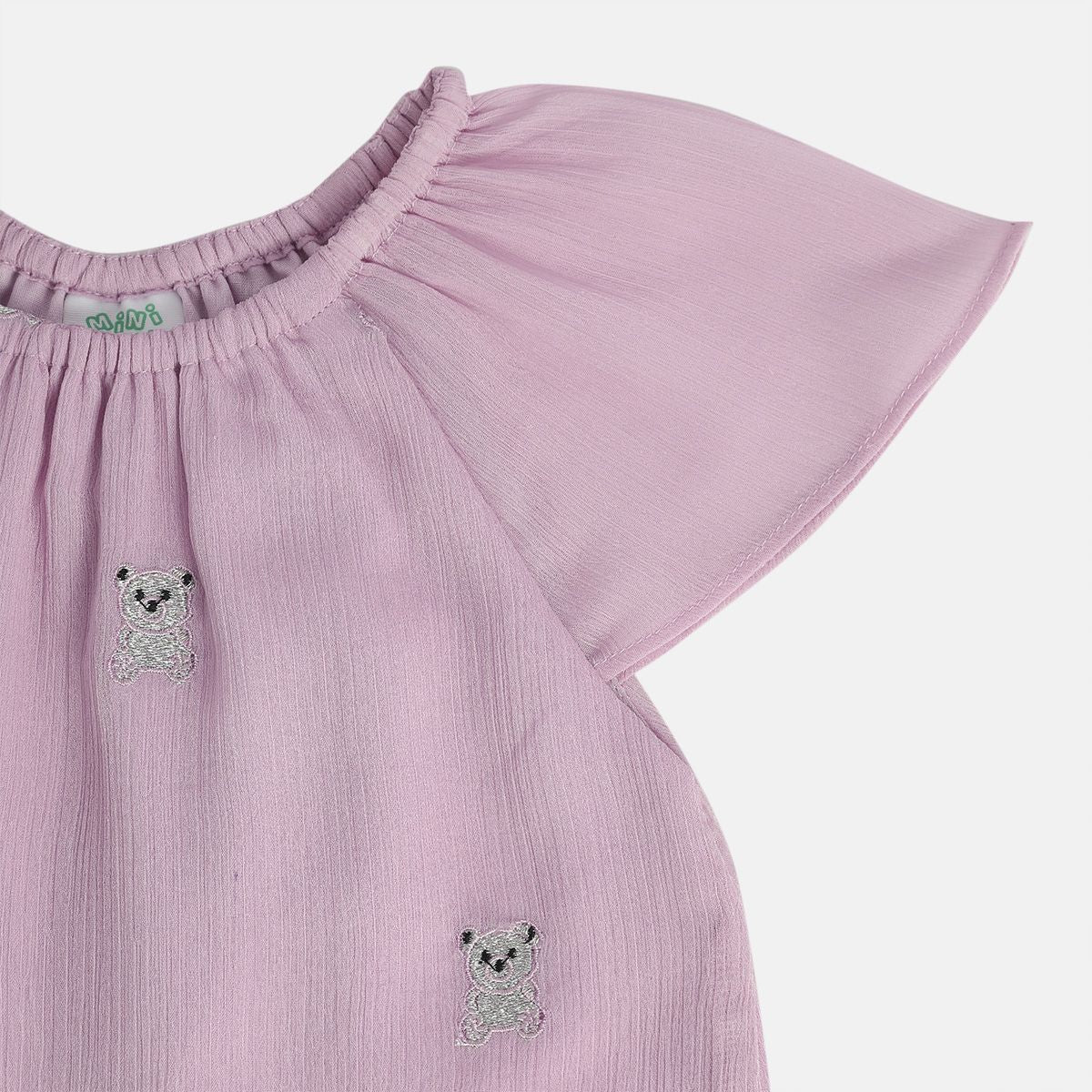 Girls Lilac Cap Sleeve Dress