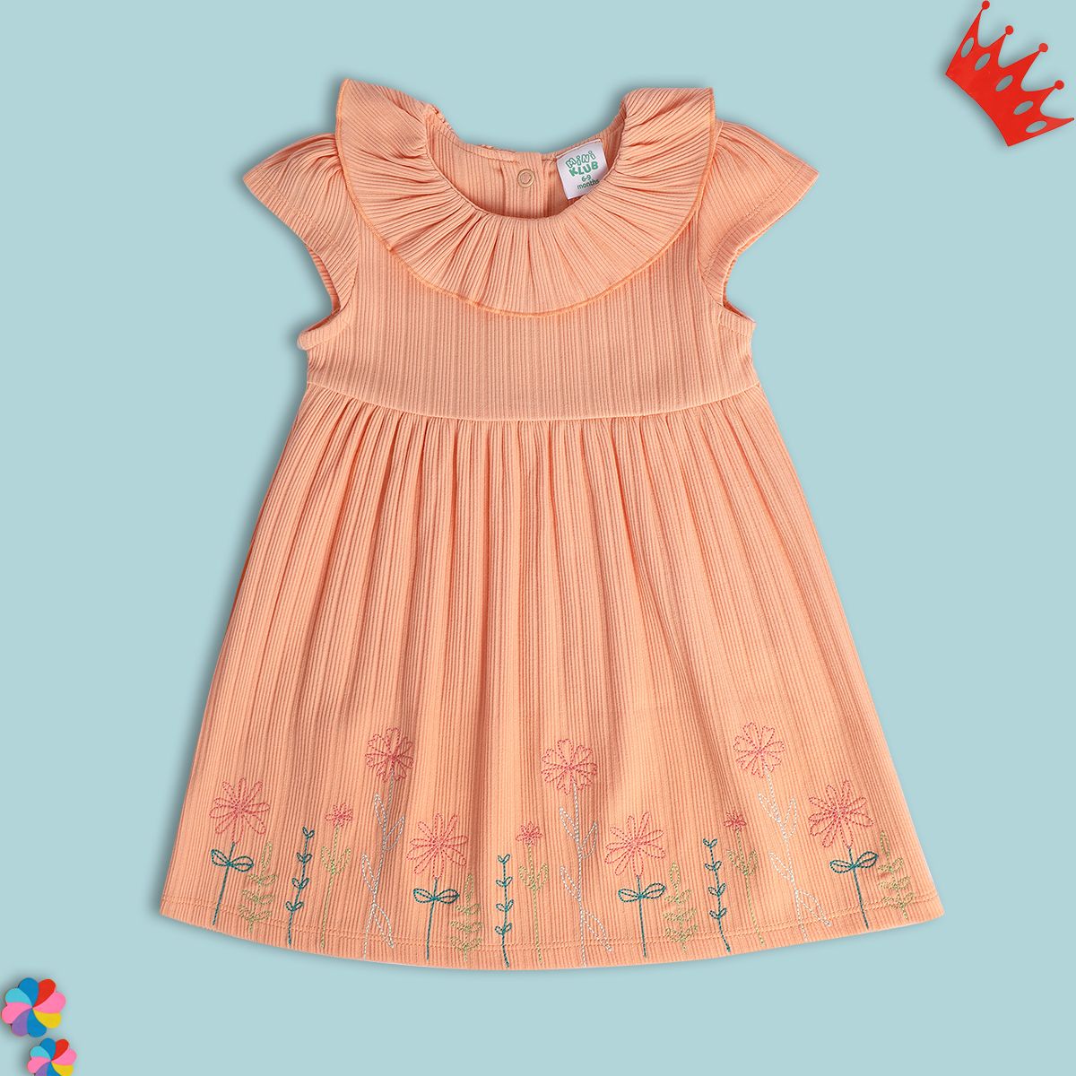 Girls Peach Dress