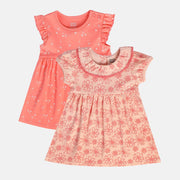 Girls Peach/Red Dress