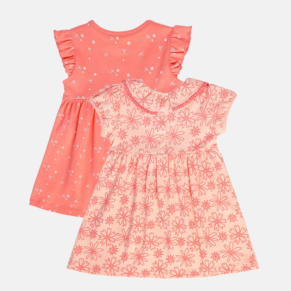 Girls Peach/Red Dress