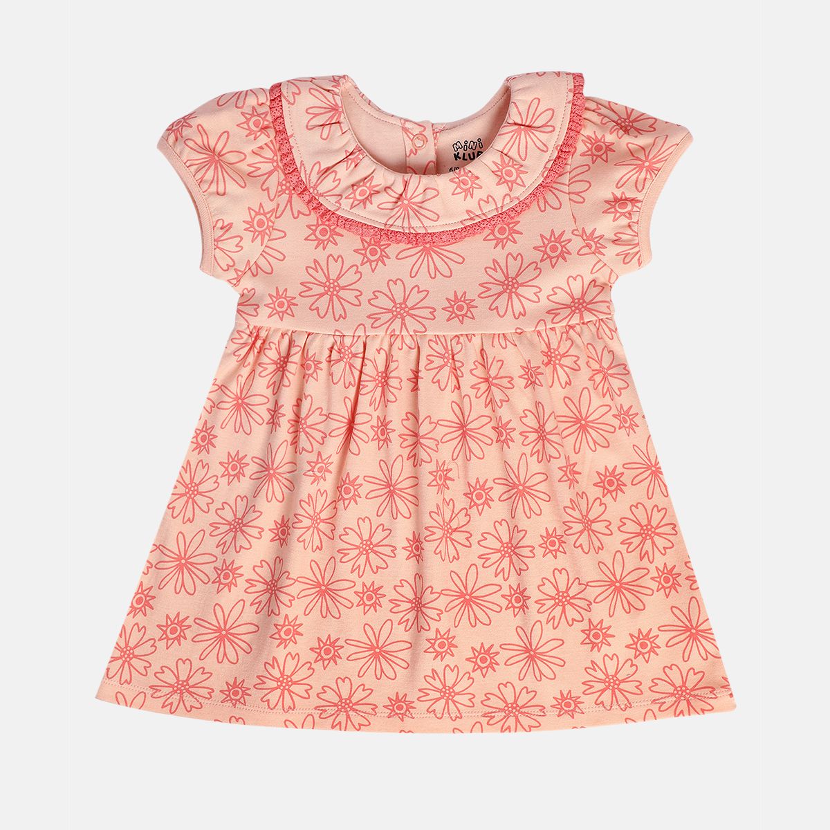 Girls Peach/Red Dress