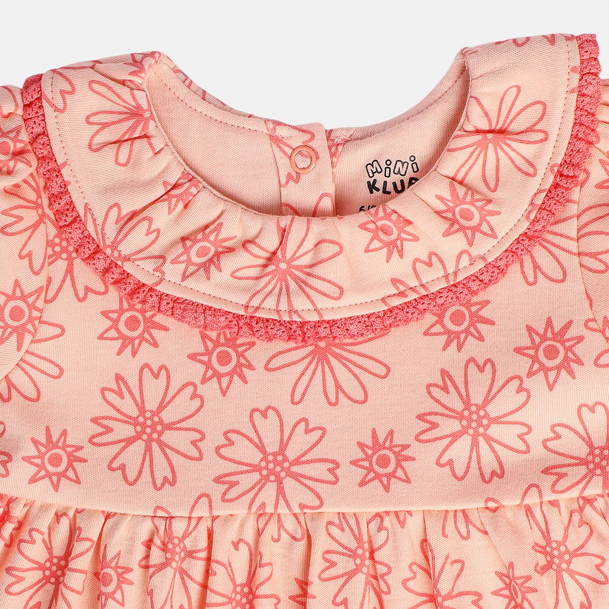 Girls Peach/Red Dress