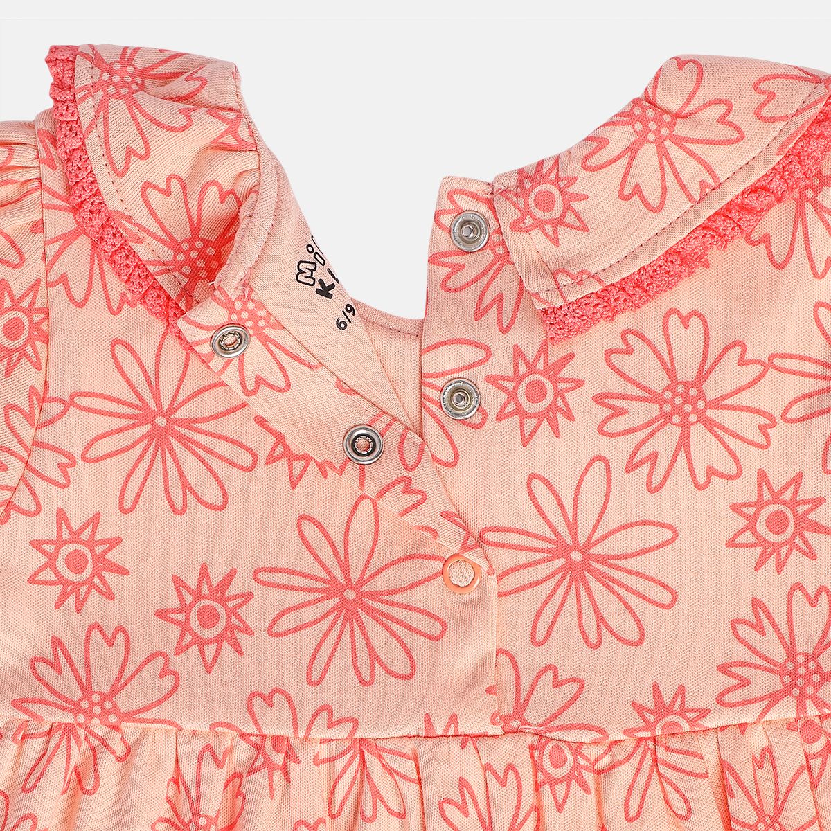 Girls Peach/Red Dress