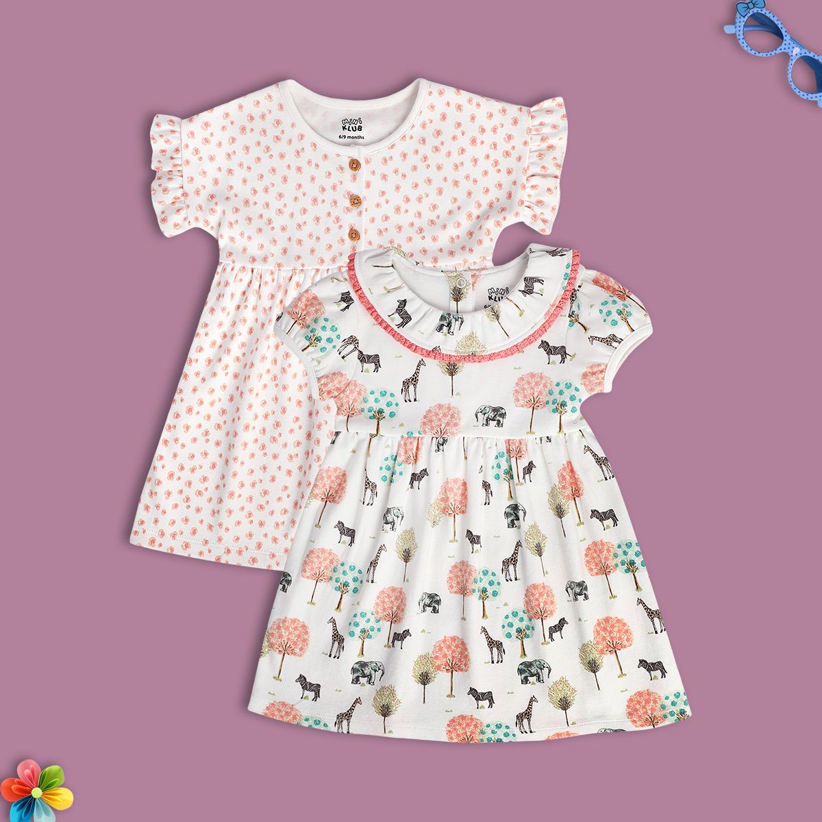 Girls Pink/White Dress