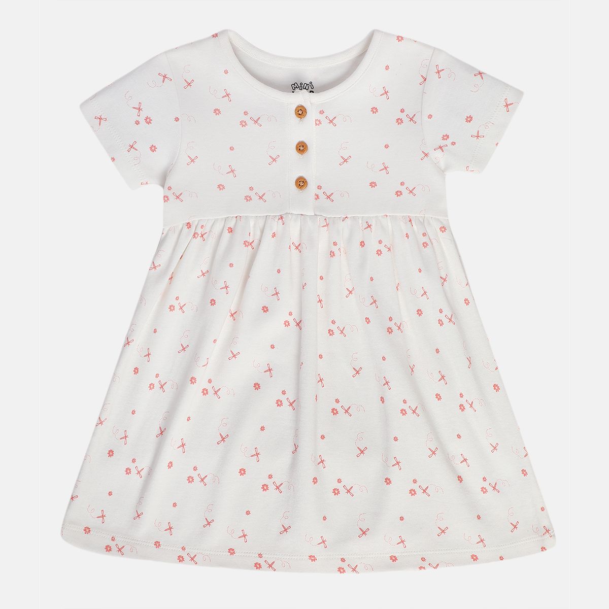 Girls White/Red Dress